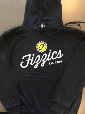 Adult Black Fizzics Fleece Hoodie